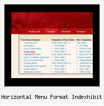 Horizontal Menu Format Indexhibit Javascript Drop Down Menu