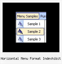Horizontal Menu Format Indexhibit Javascript Cascading Menu