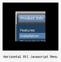 Horizontal Rtl Javascript Menu Popup Menu Fireworks Templates