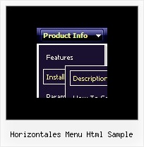 Horizontales Menu Html Sample Html Drop Down Menu Sample Code