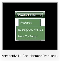 Horizontall Css Menuprofessional Menu Navigation Bars Scripts
