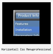 Horizontall Css Menuprofessional Html Menu Sample Code