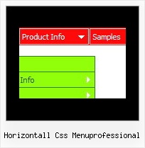 Horizontall Css Menuprofessional Navigation Bar In Web