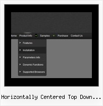 Horizontally Centered Top Down Menu Transparent Drop Down Menu Website Javascript