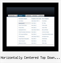 Horizontally Centered Top Down Menu Transparent Java Menu Example