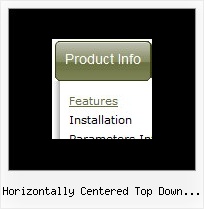 Horizontally Centered Top Down Menu Transparent Dynamic Menu Css