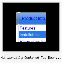 Horizontally Centered Top Down Menu Transparent Dynamic Menu Javascript
