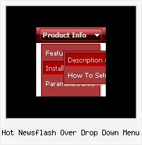 Hot Newsflash Over Drop Down Menu Menu In Css