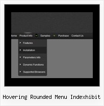 Hovering Rounded Menu Indexhibit Transparent Rollover Menu