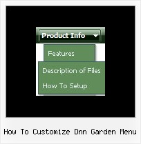 How To Customize Dnn Garden Menu How To Create Pull Down Menu In Html