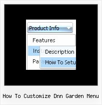How To Customize Dnn Garden Menu Pop Up Menu In Javascript