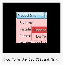 How To Write Css Sliding Menu Javascript Menubars