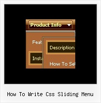 How To Write Css Sliding Menu Example Drop Down Links Menu Navigation