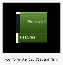 How To Write Css Sliding Menu Cascading Menu Css