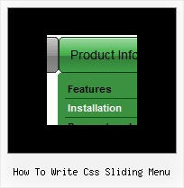 How To Write Css Sliding Menu Css Floating Menu