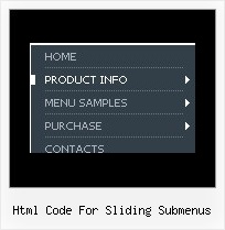 Html Code For Sliding Submenus Menu Dynamique Javascript Tutorial