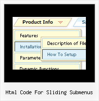 Html Code For Sliding Submenus Vertical Sliding Menus In Fireworks