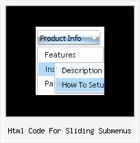 Html Code For Sliding Submenus Java Scripts Examples