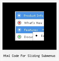 Html Code For Sliding Submenus Menu Scrolling Javascript