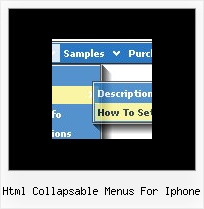 Html Collapsable Menus For Iphone Websites With Drop Down Navigation