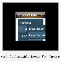 Html Collapsable Menus For Iphone Web Vertical Submenu
