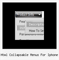 Html Collapsable Menus For Iphone Menus Em Html