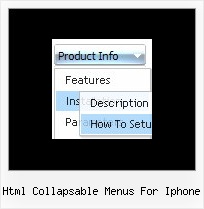 Html Collapsable Menus For Iphone Expand Menu Dhtml