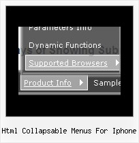 Html Collapsable Menus For Iphone Vertical Menu Styles