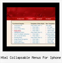 Html Collapsable Menus For Iphone Expand Frame In Javascript