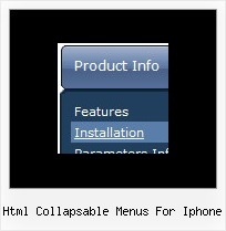 Html Collapsable Menus For Iphone Expanding Mouseover Menus