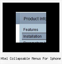 Html Collapsable Menus For Iphone Javascript Simple