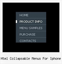 Html Collapsable Menus For Iphone Expand Menu Fireworks