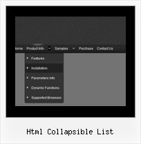 Html Collapsible List Navigation Bar Software