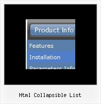 Html Collapsible List Javascript Moving Menu