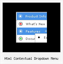 Html Contextual Dropdown Menu Dhtml Layer Menu