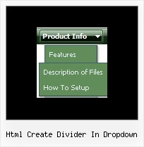 Html Create Divider In Dropdown Menu Javascript Html