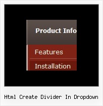 Html Create Divider In Dropdown Tree Menu Netscape