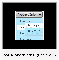Html Creation Menu Dynamique Horizontale Crear Menus Web