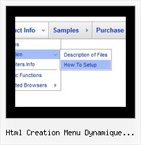 Html Creation Menu Dynamique Horizontale Popup Menu Bar Javascript Tutorial