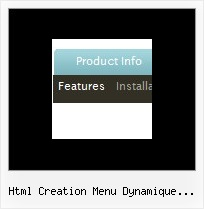 Html Creation Menu Dynamique Horizontale Site Navigation Bar