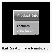 Html Creation Menu Dynamique Horizontale Dropdown Menu