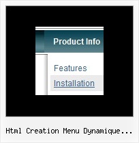 Html Creation Menu Dynamique Horizontale Html Mouse Over Drop Menu