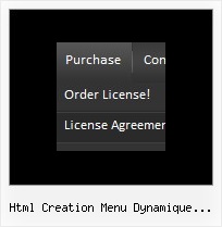 Html Creation Menu Dynamique Horizontale Html Pull Down Menu Code