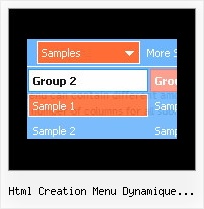 Html Creation Menu Dynamique Horizontale Menu Web Example
