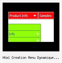 Html Creation Menu Dynamique Horizontale Cross Frame