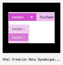 Html Creation Menu Dynamique Horizontale Roulant Vertical