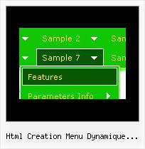 Html Creation Menu Dynamique Horizontale Cascading Popup Menu Example