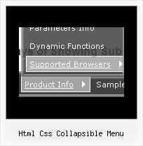 Html Css Collapsible Menu Dynamic List Menu