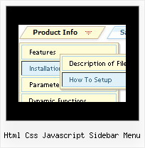 Html Css Javascript Sidebar Menu Javascript Hide Bar