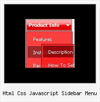 Html Css Javascript Sidebar Menu Dhtml Dropdown Menu Example